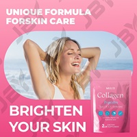 Poudre de collagène hydrolysé JBY, types I, III, V, X, avec acide hyaluronique, biotine, vitamine C, poudre de collagène multi-peptides