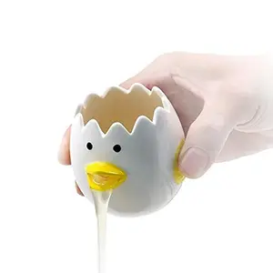 Lindo separador de huevos Cerámica Vómitos Pollo Yema de huevo Separador de blanco Gadget de cocina Herramienta auxiliar para hornear