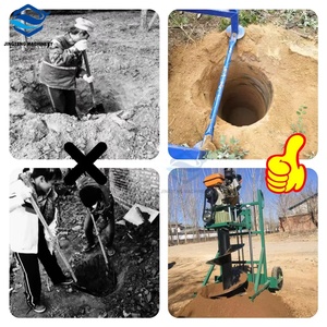 حفر مثقاب أرضي محمول باليد حفر مثلجة بالبنزين مع حفار حفرة شجرة بمحرك أساسي - Product Image 5