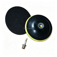 Support de polissage auto-agrippant de 5 pouces (125 mm) M14 avec adaptateur de perceuse de 8 mm pour meuleuse d'angle et outils de ponçage
