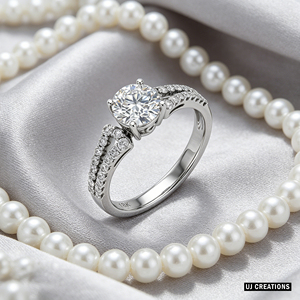 Anillo de Boda Personalizado de Oro Sólido S925/10K/14K/18K con Diamante Cultivado en Laboratorio de Un Quilate, Corte Brillante, Calidad VVS-VS, para Fiesta - Product Image 2