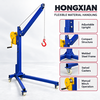 Mini grue pliante portable, palan manuel à manivelle pour usage domestique, machine de levage mobile pour la maison