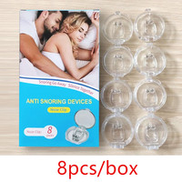 Dispositif anti-ronflement en forme de U pour femmes et hommes bouchon de ronflement de sommeil magnétique en silicone respirer pince en plastique correcteur de tondeuse