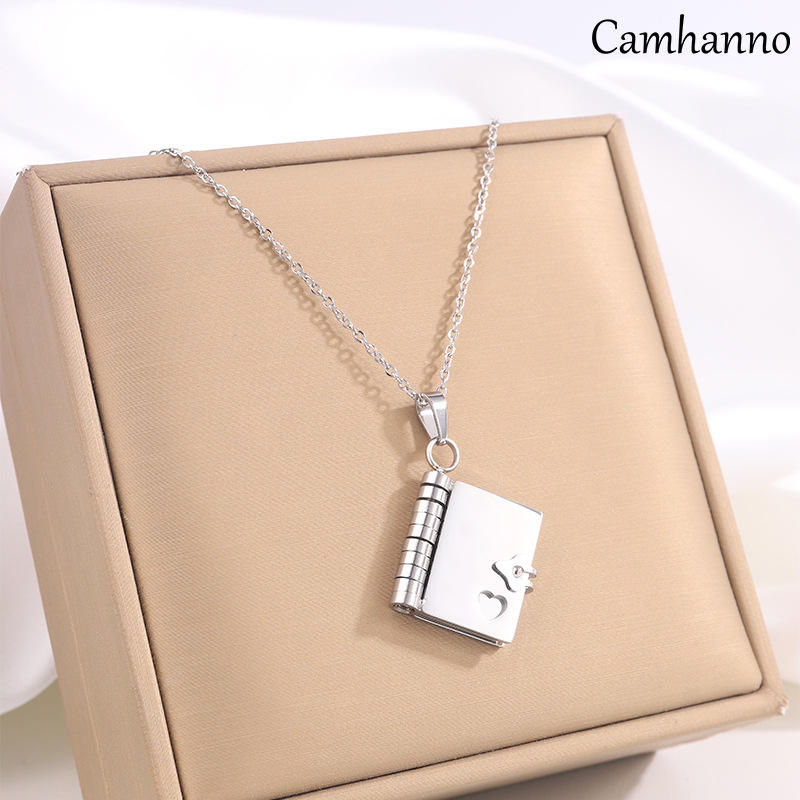 Silver love letter pendant necklace