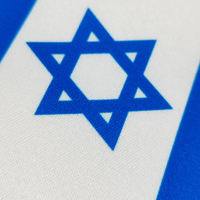 Nouveau Design Tenture Murale Israël Fanion Personnalisé Tous Les Pays Mini Bannière Nationale Drapeau À Franges