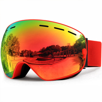 Masque de ski magnétique à lentilles interchangeables, anti-buée, UV400, compatible casque, lunettes de neige unisexe