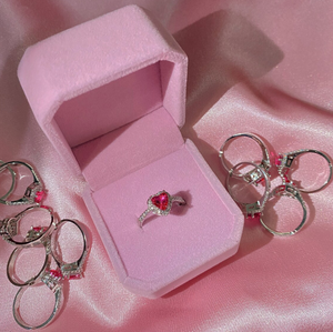 Tùy Chỉnh Bạc Đồ Trang Sức Thanh Lịch Của Nhà Sản Xuất Nóng Bán Đồ Trang Sức Trái Tim Dành Cho Phụ Nữ Cho Đám Cưới Engagement Party Quà Tặng Nhẫn - Product Image 3