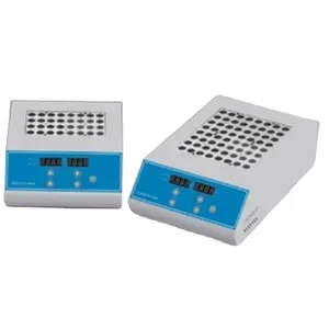माइक्रो कंप्यूटर नियंत्रित उच्च तापमान सूखी स्नान इनक्यूबेटर प्रयोगशाला थर्मास्टाटिक उपकरणों 1-99h59min सफेद और नीले
