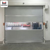 Porte à enroulement rapide en PVC, porte automatique à enroulement rapide pour entrepôt industriel, usage en usine