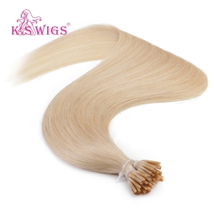 Cheveux Remy Chinois 100% Naturels en Gros, I-TIP, Cuticules Alignées, Vierge, Double Drawn, Doux, Sans Perte, Couleur Mèches Blanches, Lisses Naturels - Product Image 3