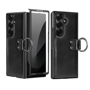 Vetao เคสโทรศัพท์หนัง PU ลายม้าสุดหรูสำหรับ <span class=keywords><strong>Galaxy</strong></span> <span class=keywords><strong>Z</strong></span> <span class=keywords><strong>Fold</strong></span> 7 6 5 4 3 <span class=keywords><strong>2</strong></span>นิ้วแหวนป้องกันหน้าจองานฝี<span class=keywords><strong>มือ</strong></span>ด้วยไฟฟ้า - Product Image 6