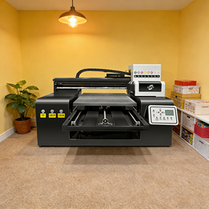 多目的小型フラットベッドUVプリンターA3ボールペンiPadカバータンブラー電話ケースゴルフボール印刷機 - Product Image 1