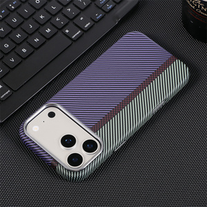 Funda para Teléfono con Textura de Fibra de Carbono para <span class=keywords><strong>iPhone</strong></span> 17 16 15 14 <span class=keywords><strong>13</strong></span> 12 <span class=keywords><strong>Pro</strong></span> Max N52, Magnética, Resistente a Impactos - Product Image 6