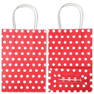 Custom Your Own Logo <b>Personalized</b> Kraft Paper Snack <b>Gift</b> <b>Bags</b> with Handles for Christmas Party Favors - Product Image 4