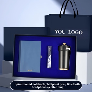 Juego de regalo de cuadernos con logotipo personalizado 2025, cuaderno A5 con bolígrafo y taza de café, juego de oficina corporativa Premium - Product Image 2