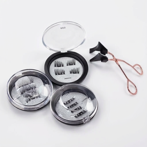 <span class=keywords><strong>Cils</strong></span> magnétiques en soie avec applicateur, avec propre logo personnalisé, <span class=keywords><strong>faux</strong></span> <span class=keywords><strong>cils</strong></span> en cheveux synthétiques faits à la main, style naturel pour le maquillage - Product Image 2