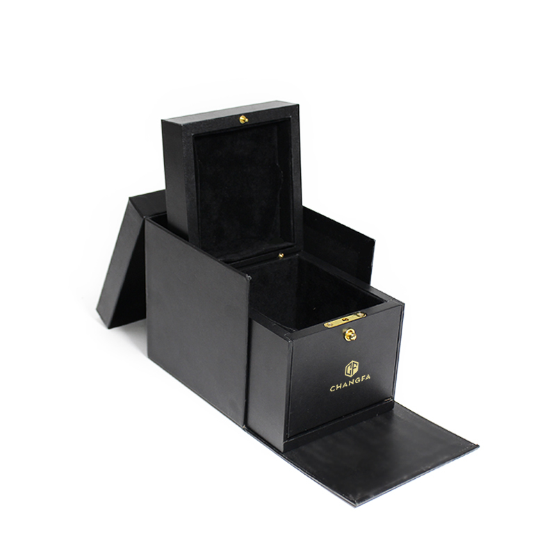 Luxury Black Lacquer Shinny Watches Packaging