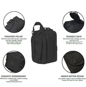 กระเป๋าใส่อุปกรณ์ฉุกเฉินแบบพกพาชุดอุปกรณ์เอาตัวรอดสำหรับตั้งแคมป์เดินทางกลางแจ้ง