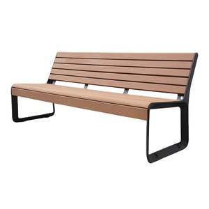 Panchina Urbana <span class=keywords><strong>in</strong></span> Plastica Riciclata e <span class=keywords><strong>Legno</strong></span> <span class=keywords><strong>con</strong></span> Struttura <span class=keywords><strong>in</strong></span> Metallo e Doghe <span class=keywords><strong>in</strong></span> <span class=keywords><strong>Legno</strong></span> per Arredo Urbano e Parchi - Product Image 1