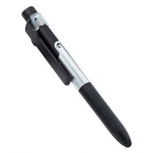 Advertising 4 in 1 Stylus Touch Screen Plastic Foldable <b>LED</b> Light up Ballpoint Pen - Product Image 1