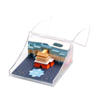 Bloc-notes 3D personnalisé en forme de cube, design de bâtiment traditionnel, feuilles mobiles, cadeaux d'entreprise, blocs de construction, outil de prise de notes