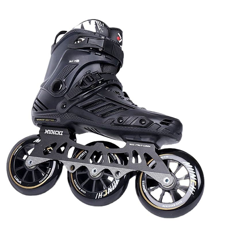 Aluminum Alloy 3-wheel Skate Shoes Adjustable Inline Skates With Steel Wheels Wholesale For Men Women Adults Slalom Roller