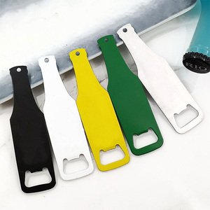 Décapsuleur coloré en acier inoxydable avec logo laser personnalisé Décapsuleur créatif en forme de bouteille de bière - Product Image 4