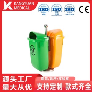 Poubelles extérieures en plastique 80L rectangulaires pour tri sélectif, pour parcs et usage résidentiel - Product Image 3