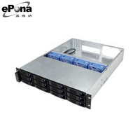 Châssis de serveur de stockage haute densité 2U avec 12 baies de disques à échange à chaud EKI-N212RM