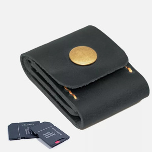 Estuche para tarjetas SD transfronterizo, protector de tarjetas SIM para teléfono móvil, bolsa de almacenamiento para tarjetas de memoria de cámara, funda multifuncional de cuero PU - Product Image 2