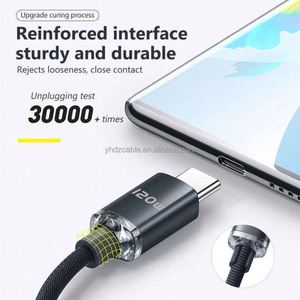 Câble USB-C 120W en TPE à charge rapide PD 6A avec conducteur en cuivre pur pour téléphones mobiles iPhone 17/16/15 Pro Max - Product Image 3
