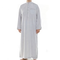 Vente en gros d'usine de Thobe de Dubaï Abaya pour hommes musulmans pas cher Design Kanzu