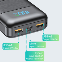 Pengisi Daya Baterai Portabel 22.5W Power Bank Kapasitas 20000mAh Pengisian Cepat Antarmuka Input Tipe-C Single P12AD