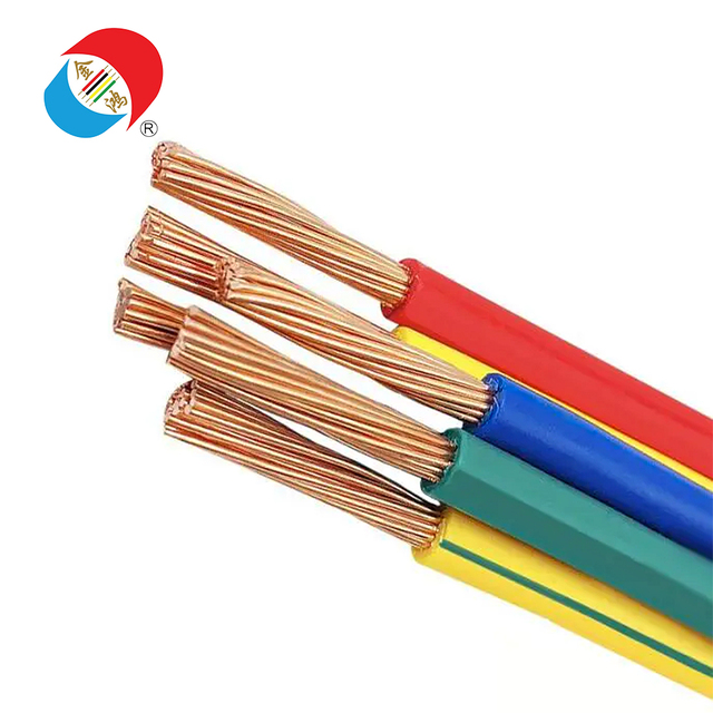 BV Single-Core Electrical Cable - 450/750V, PVC Insulation for Industrial Control Cabinet Internal Fixed Wiring