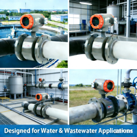 Low Conductivity High Accuracy 0.5% 220v Ac Sewage Wastewater Liquid Pharmaceutical Electromagnetic Flow Meter