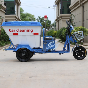 Triciclo Eléctrico para Recolección de Basura, 500L, Vehículo de Limpieza de Calles con Suspensión Hidráulica - Product Image 4