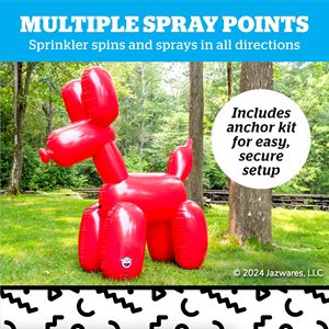 Directo de Fábrica MAKE WAVES - Aspersor de Agua Inflable con Forma de Perro de PVC de 6 Pies, Juguete Acuático para Niños, Diversión para el Jardín y Juegos de Agua de Verano - Product Image 4