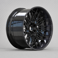 Jantes en alliage d'aluminium forgé avec autocollant en fibre de carbone pour Dodge Charger SRT Hellcat 20 mm/25 mm ET, nouvel ensemble de 4 pièces