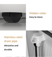 Masseur de pieds électrique intelligent de haute qualité avec massage Shiatsu automatique, bulles vibrantes et thérapie thermique, puissance 800W