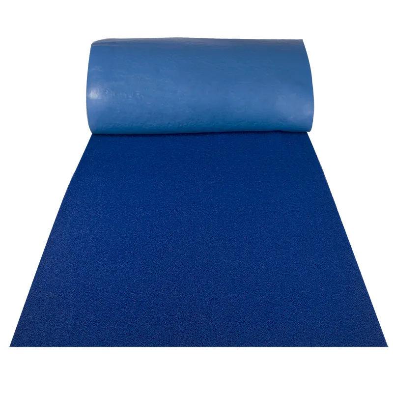 Rollo de respaldo para alfombra grande, tela para exposición de alfombra, piso comercial, bobina, azul, rojo y amarillo