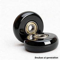 Roulettes universelles silencieuses en PU de 50 mm² à rangée unique pour chaussures de roller et valises