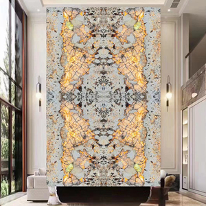 Paiastone kỳ lạ trắng patagonia <span class=keywords><strong>quartzite</strong></span> LED Đèn nền ánh sáng mờ Nội Thất Tường & sàn thiết kế Tops phiến đá cẩm thạch - Product Image 2