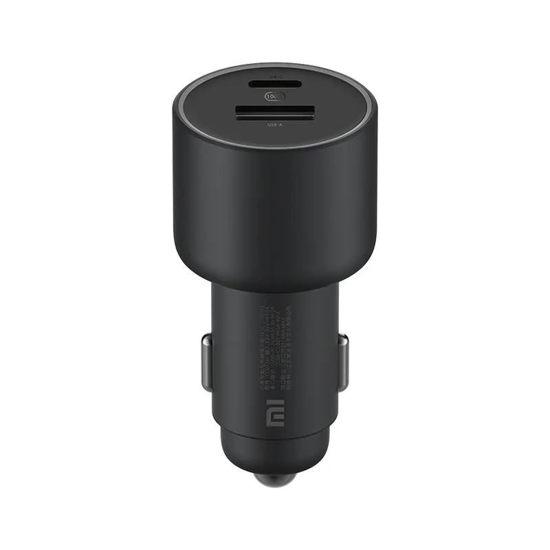 Xiaomi Car Charger 100W 1A1C Fast Charging Dual-port Smart Device Fully Compatible With Light Effect Display USB Charger