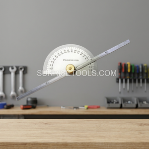 SUNTOOLS/STIPL - Transportador de Ángulos de Acero Inoxidable 1631, Herramienta de Medición para Pruebas de Joyería y Mediciones de Precisión - Product Image 3