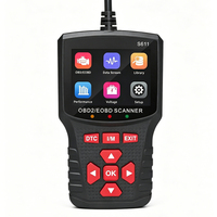 Escáner de Fallas OBD2 para Automóviles S611, Prueba de Batería del Motor, Eliminación de Códigos, Datos en Tiempo Real, Herramienta de Inspección OBD Profesional