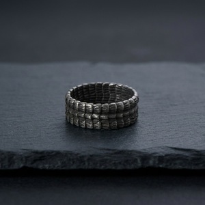 Grenzüberschreitender Großhandel Edelstahl Herrenringe; Vintage Drachenschuppen-Fingerringe Handschmuck Modell JZ557 Herkunft Dongguan - Product Image 3