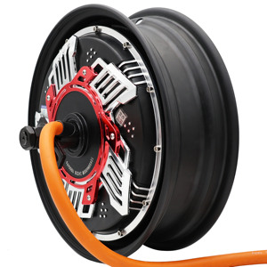 มอเตอร์ไร้แปรงถ่าน DKYS 72V 12'50H6000W เหมาะสำหรับมอเตอร์รถจักรยานยนต์ประหยัดพลังงาน สีแดง 12'50H6000W มอเตอร์แม่เหล็ก 1 - Product Image 3