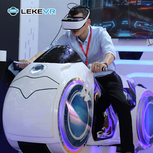 Simulateur de moto de réalité virtuelle LEKE VR pour parc d'attractions, centre commercial, salle d'arcade, course moto 9D avec mouvements - Product Image 6