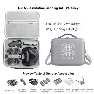 Estuche de Transporte Personalizado de Tela Oxford y Material PU, Impermeable, Tipo Bandolera, para un Solo Dron y Accesorios - Product Image 4