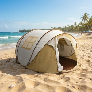<span class=keywords><strong>Tente</strong></span> de camping automatique portable pour <span class=keywords><strong>3</strong></span>-4 personnes, imperméable, protection UV, pliable, <span class=keywords><strong>tente</strong></span> de plage pop-up en toile pour l'été en plein air - Product Image 5